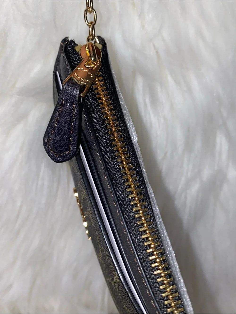 Coach Mini Skinny Id Case In Loved Signature Canvas New with tags